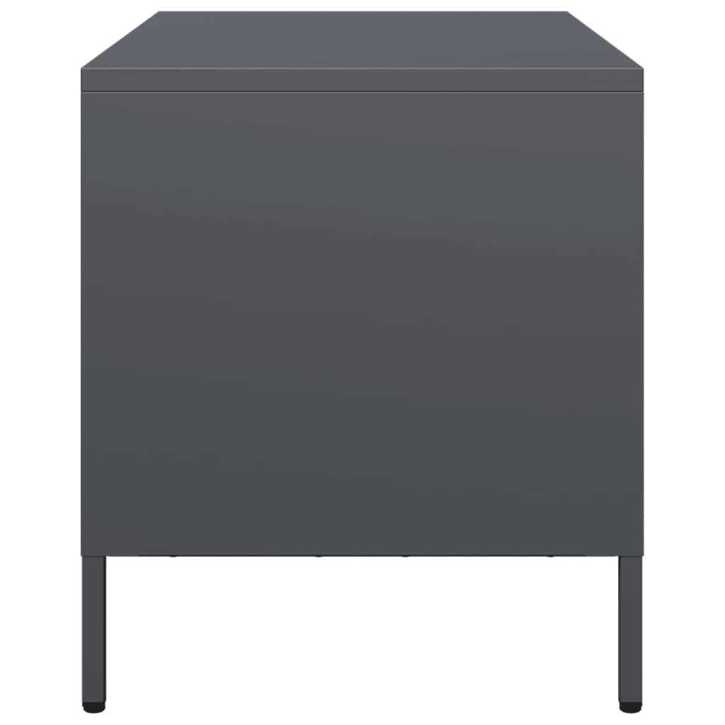 Έπιπλο Τηλεόρασης Ανθρακί 68x39x43,5 εκ. Ατσάλι Ψυχρής Έλασης
