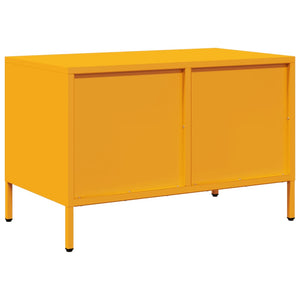 Έπιπλο Τηλεόρασης Μουσταρδί 68x39x43,5 εκ. Ατσάλι Ψυχρής Έλασης