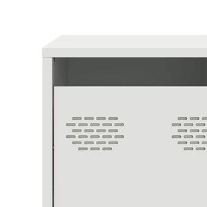 Έπιπλο Τηλεόρασης Λευκό 68x39x43,5 εκ. Ατσάλι Ψυχρής Έλασης