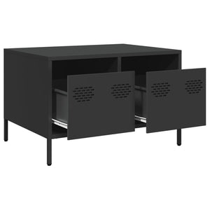 Έπιπλο Τηλεόρασης Μαύρο 68x50x43,5 εκ. Χάλυβας Ψυχρής Έλασης