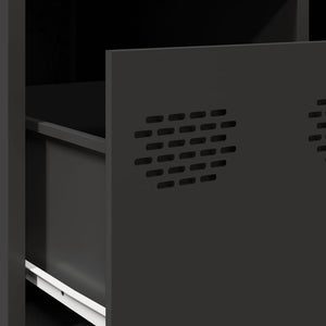Έπιπλο Τηλεόρασης Μαύρο 68x50x43,5 εκ. Χάλυβας Ψυχρής Έλασης