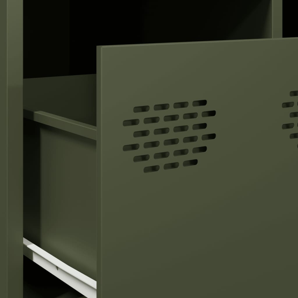 Έπιπλο Τηλεόρασης Λαδί 68x50x43,5 εκ. Χάλυβας Ψυχρής Έλασης