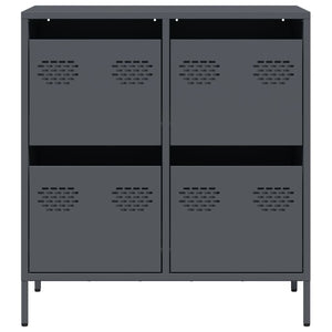 Ντουλάπι Ανθρακί 68x39x73,5 εκ. από Χάλυβα Ψυχρής Έλασης