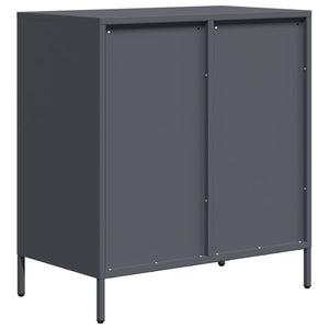 Ντουλάπι Ανθρακί 68x39x73,5 εκ. από Χάλυβα Ψυχρής Έλασης