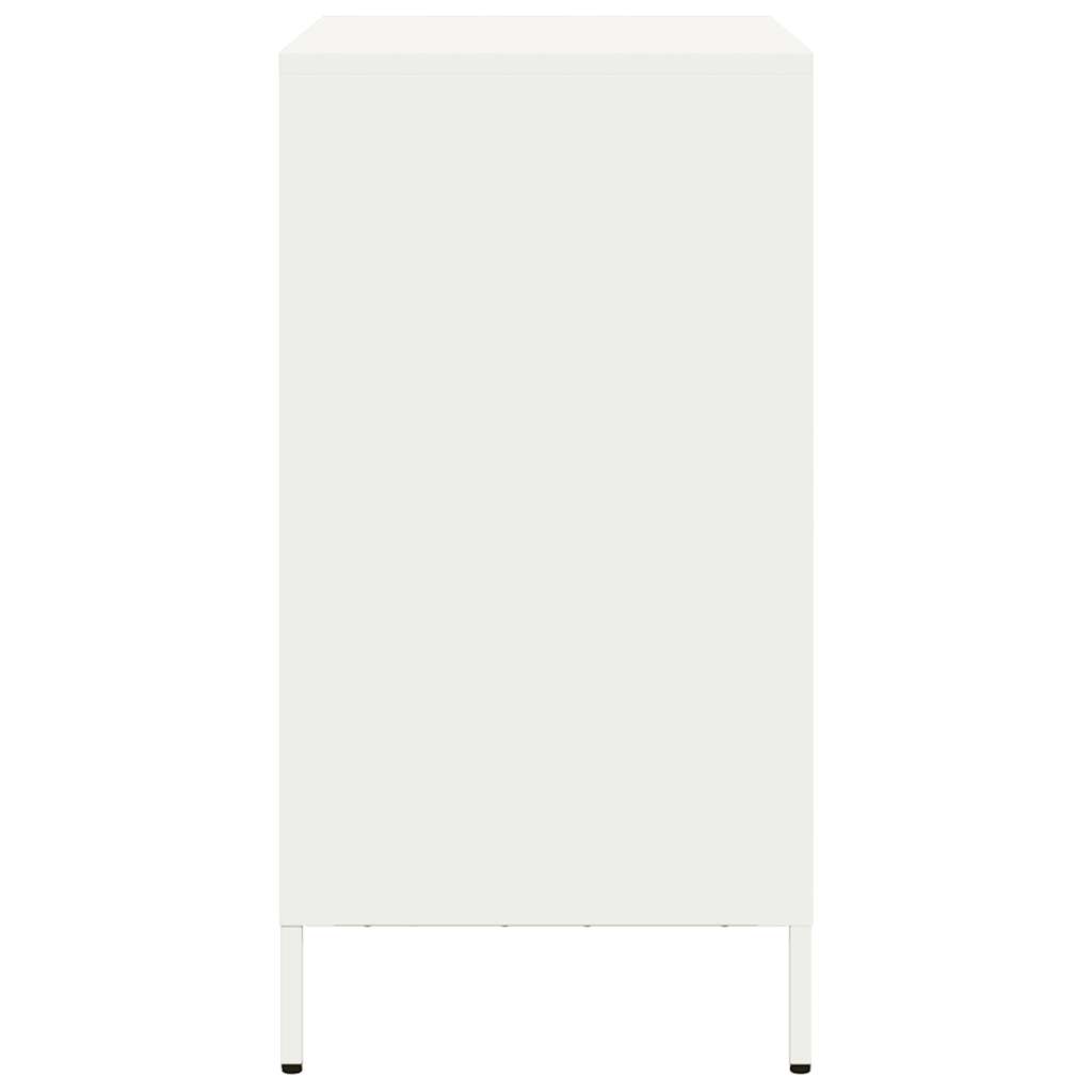 Ντουλάπι Λευκό 68x39x73,5 εκ. από Χάλυβα Ψυχρής Έλασης