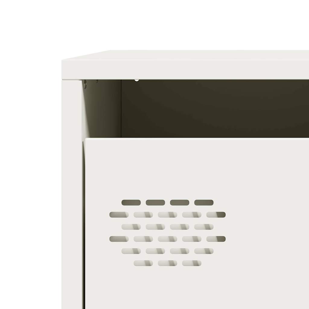 Ντουλάπι Λευκό 68x39x73,5 εκ. από Χάλυβα Ψυχρής Έλασης