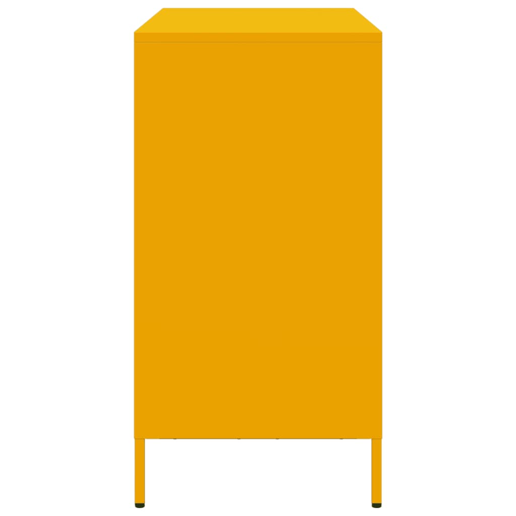 Ντουλάπι Μουσταρδί 101,5x39x73,5 εκ. από Χάλυβα Ψυχρής Έλασης - Pakobazaar