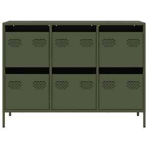Ντουλάπι Λαδί 101,5x39x73,5 εκ. από Χάλυβα Ψυχρής Έλασης