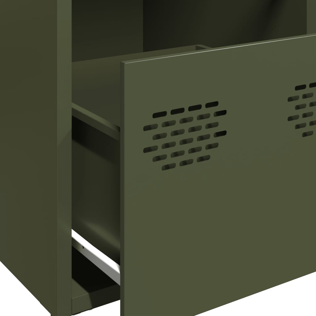 Ντουλάπι Λαδί 101,5x39x73,5 εκ. από Χάλυβα Ψυχρής Έλασης