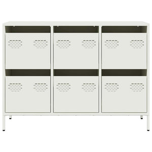 Σκευοθήκη Λευκό 101,5x39x73,5 cm Ατσάλι ψυχρής έλασης