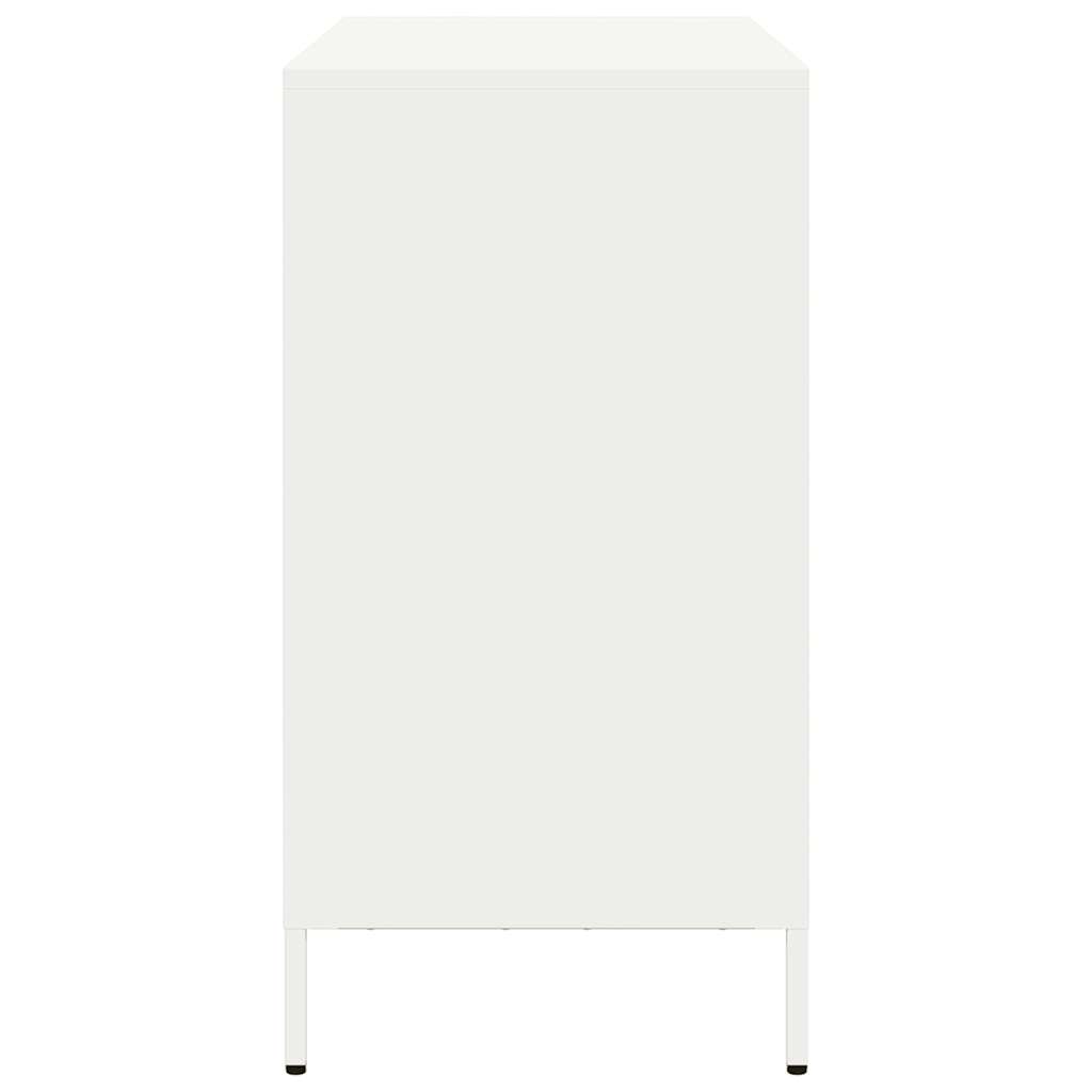 Σκευοθήκη Λευκό 101,5x39x73,5 cm Ατσάλι ψυχρής έλασης