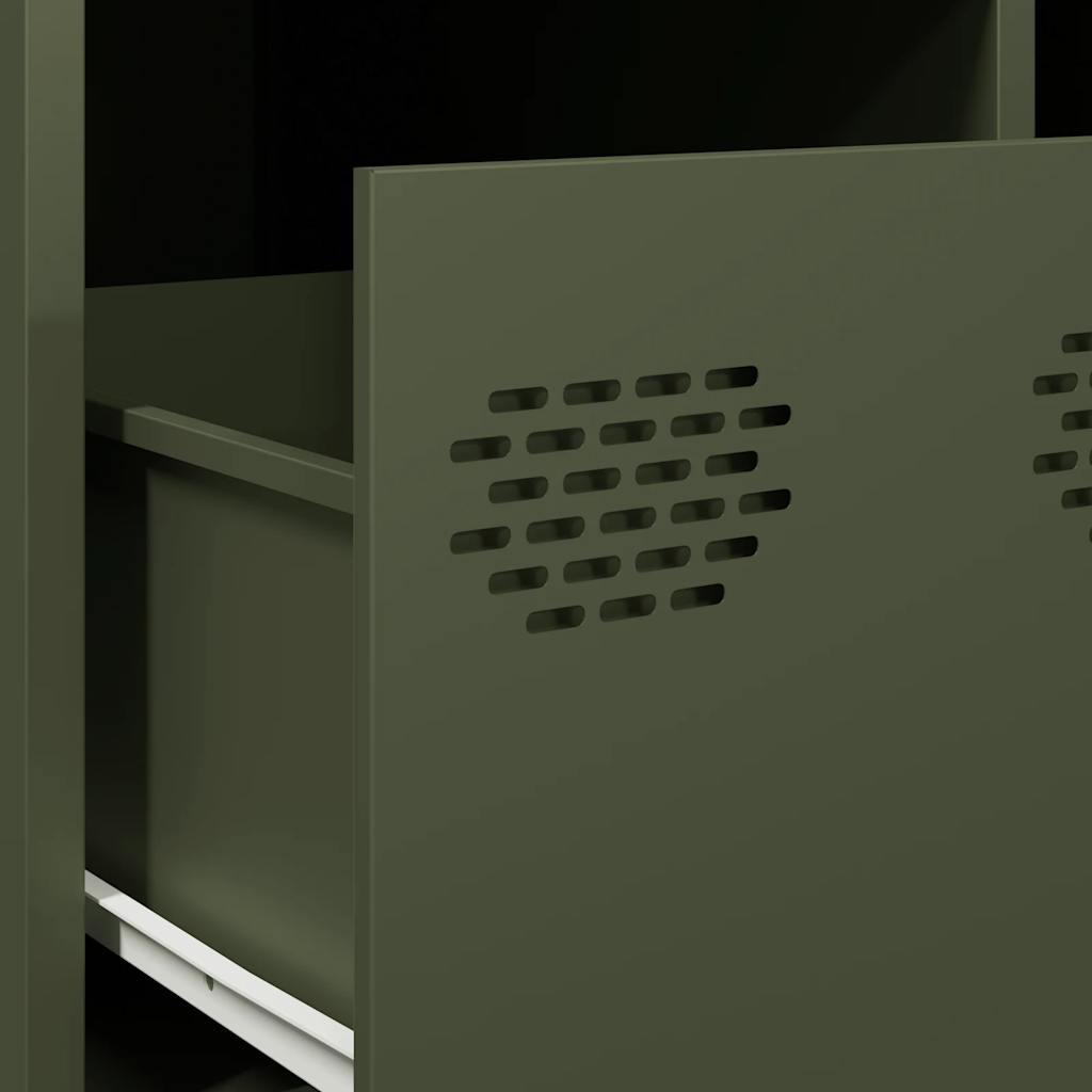 Τραπεζάκι Σαλονιού Λαδί 101,5x50x43,5 εκ. Χάλυβα Ψυχρής Έλασης