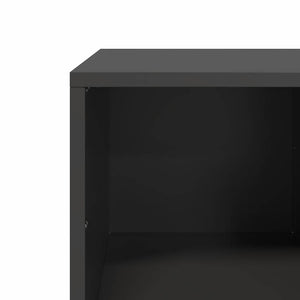 Τραπεζάκι Σαλονιού Μαύρο 101,5x50x43,5 εκ. Χάλυβα Ψυχρής Έλασης - Pakobazaar