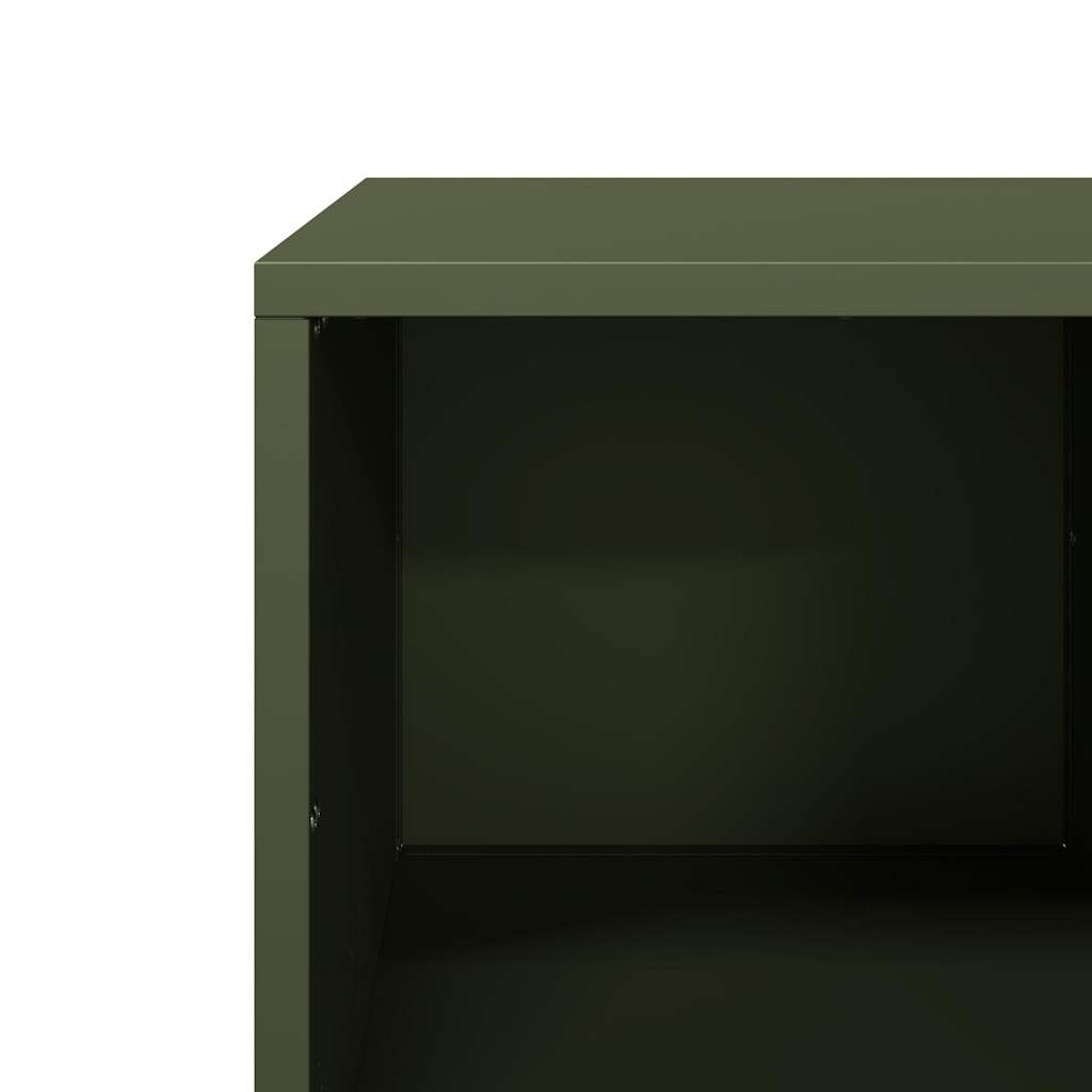 Τραπεζάκι Σαλονιού Λαδί 101,5x50x43,5 εκ. Χάλυβα Ψυχρής Έλασης
