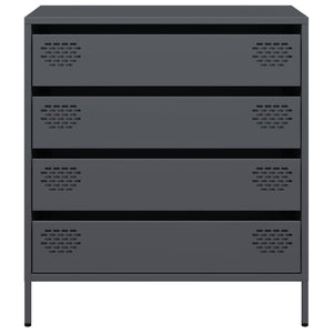 Ντουλάπι Ανθρακί 68x39x73,5 εκ. από Χάλυβα Ψυχρής Έλασης