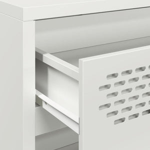 Ντουλάπι Λευκό 68x39x73,5 εκ. από Χάλυβα Ψυχρής Έλασης