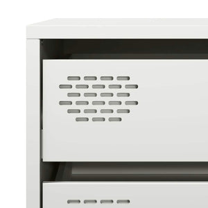 Ντουλάπι Λευκό 68x39x73,5 εκ. από Χάλυβα Ψυχρής Έλασης