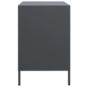 Ντουλάπι Ανθρακί 68x39x58,5 εκ. από Χάλυβα Ψυχρής Έλασης