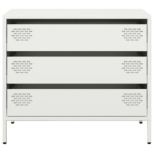 Ντουλάπι Λευκό 68x39x58,5 εκ. από Χάλυβα Ψυχρής Έλασης - Pakobazaar