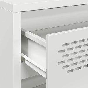 Ντουλάπι Λευκό 68x39x58,5 εκ. από Χάλυβα Ψυχρής Έλασης - Pakobazaar