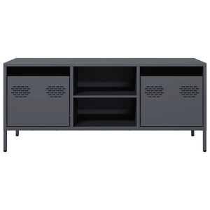 Έπιπλο Τηλεόρασης Ανθρακί 101,5x39x43,5εκ. Ατσάλι Ψυχρής Έλασης - Pakobazaar