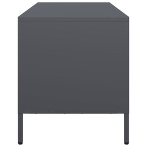 Έπιπλο Τηλεόρασης Ανθρακί 101,5x39x43,5εκ. Ατσάλι Ψυχρής Έλασης - Pakobazaar
