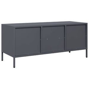 Έπιπλο Τηλεόρασης Ανθρακί 101,5x39x43,5εκ. Ατσάλι Ψυχρής Έλασης - Pakobazaar