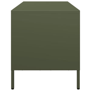 Έπιπλο Τηλεόρασης Λαδί 101,5x39x43,5 εκ. Ατσάλι Ψυχρής Έλασης - Pakobazaar