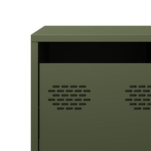 Έπιπλο Τηλεόρασης Λαδί 101,5x39x43,5 εκ. Ατσάλι Ψυχρής Έλασης - Pakobazaar