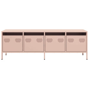 Έπιπλο Τηλεόρασης Ροζ 135x39x43,5 εκ. Ατσάλι Ψυχρής Έλασης - Pakobazaar