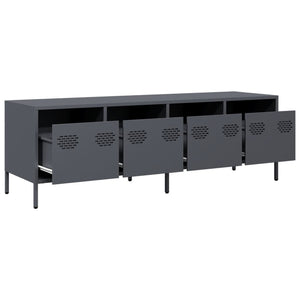 Έπιπλο Τηλεόρασης Ανθρακί 135x39x43,5 εκ. Ατσάλι Ψυχρής Έλασης