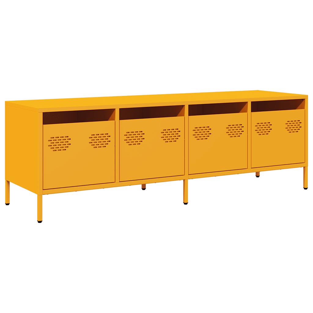 Έπιπλο Τηλεόρασης Μουσταρδί 135x39x43,5 εκ Ατσάλι Ψυχρής Έλασης - Pakobazaar