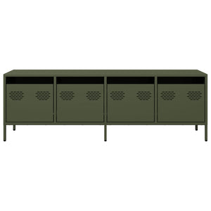 Έπιπλο Τηλεόρασης Λαδί 135x39x43,5 εκ. Ατσάλι Ψυχρής Έλασης - Pakobazaar