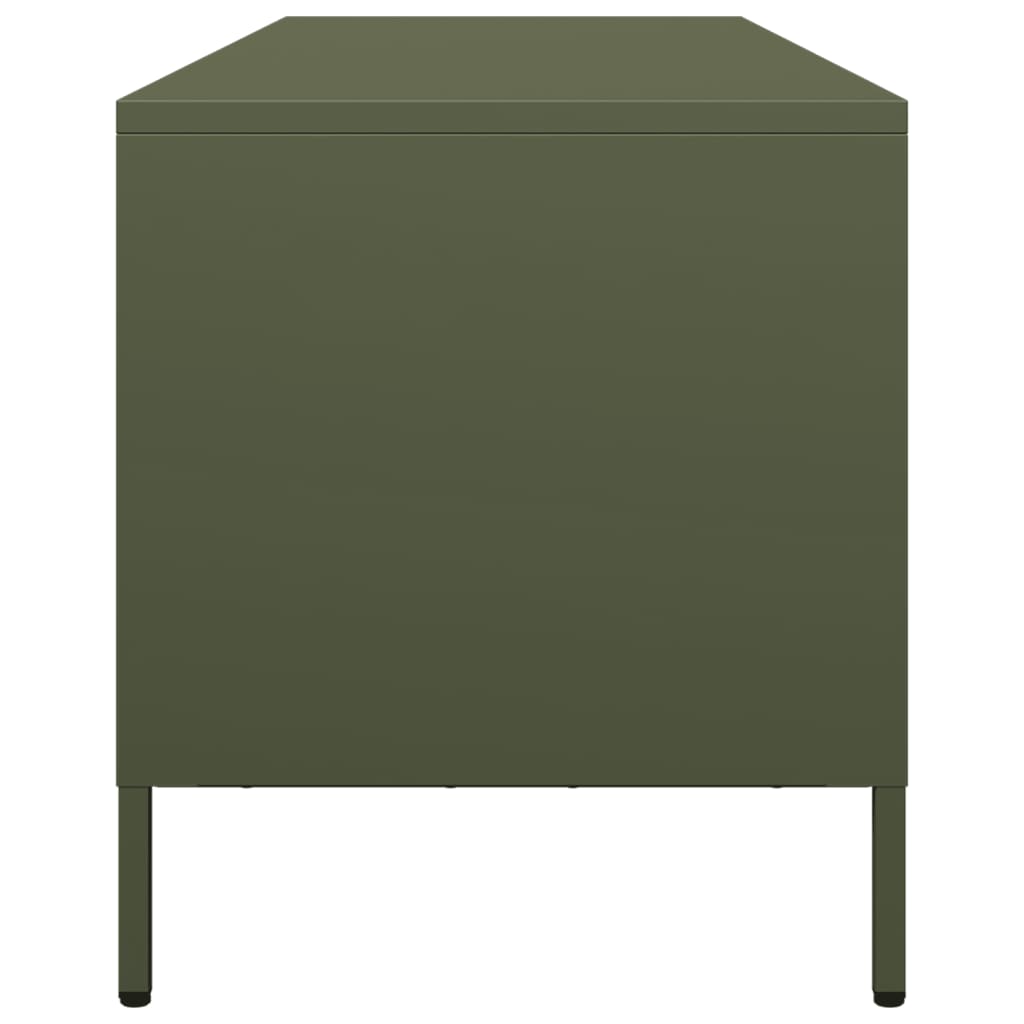 Έπιπλο Τηλεόρασης Λαδί 135x39x43,5 εκ. Ατσάλι Ψυχρής Έλασης - Pakobazaar