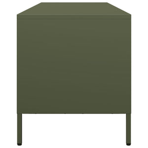 Έπιπλο Τηλεόρασης Λαδί 135x39x43,5 εκ. Ατσάλι Ψυχρής Έλασης - Pakobazaar