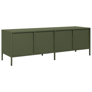 Έπιπλο Τηλεόρασης Λαδί 135x39x43,5 εκ. Ατσάλι Ψυχρής Έλασης - Pakobazaar