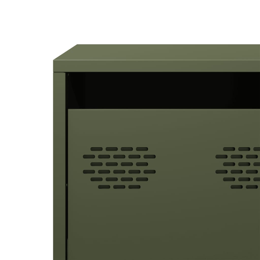 Έπιπλο Τηλεόρασης Λαδί 135x39x43,5 εκ. Ατσάλι Ψυχρής Έλασης - Pakobazaar