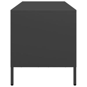 Έπιπλο Τηλεόρασης Μαύρο 68x39x43,5 εκ. Χάλυβας Ψυχρής Έλασης
