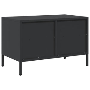 Έπιπλο Τηλεόρασης Μαύρο 68x39x43,5 εκ. Χάλυβας Ψυχρής Έλασης