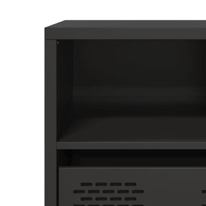Έπιπλο Τηλεόρασης Μαύρο 68x39x43,5 εκ. Χάλυβας Ψυχρής Έλασης
