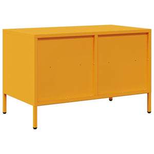 Έπιπλο Τηλεόρασης Μουσταρδί 68x39x43,5 εκ. Ατσάλι Ψυχρής Έλασης - Pakobazaar