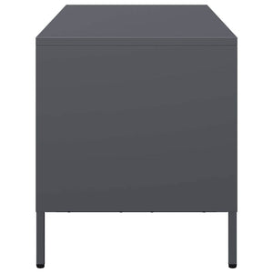 Έπιπλο Τηλεόρασης Ανθρακί 101,5x39x43,5εκ. Ατσάλι Ψυχρής Έλασης