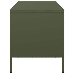Έπιπλο Τηλεόρασης Λαδί 101,5x39x43,5 εκ. Ατσάλι Ψυχρής Έλασης - Pakobazaar
