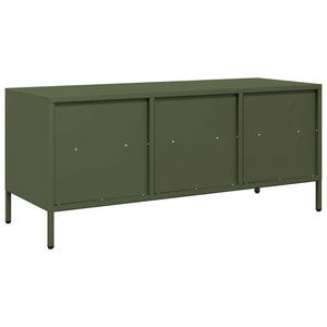 Έπιπλο Τηλεόρασης Λαδί 101,5x39x43,5 εκ. Ατσάλι Ψυχρής Έλασης - Pakobazaar