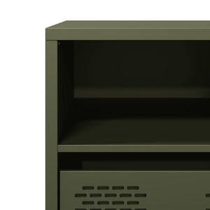 Έπιπλο Τηλεόρασης Λαδί 101,5x39x43,5 εκ. Ατσάλι Ψυχρής Έλασης - Pakobazaar