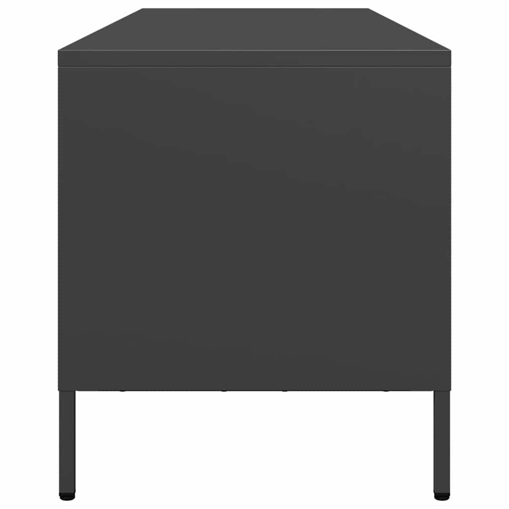 Έπιπλο Τηλεόρασης Μαύρο 135x39x43,5 εκ. Ατσάλι Ψυχρής Έλασης - Pakobazaar