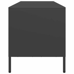 Έπιπλο Τηλεόρασης Μαύρο 135x39x43,5 εκ. Ατσάλι Ψυχρής Έλασης