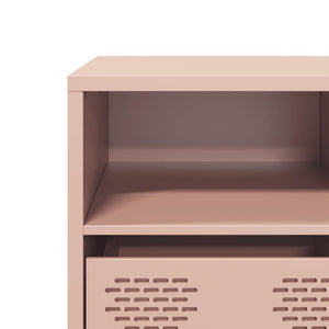 Έπιπλο Τηλεόρασης Ροζ 135x39x43,5 εκ. Ατσάλι Ψυχρής Έλασης