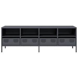 Έπιπλο Τηλεόρασης Ανθρακί 135x39x43,5 εκ. Ατσάλι Ψυχρής Έλασης - Pakobazaar