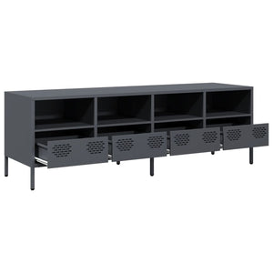 Έπιπλο Τηλεόρασης Ανθρακί 135x39x43,5 εκ. Ατσάλι Ψυχρής Έλασης - Pakobazaar